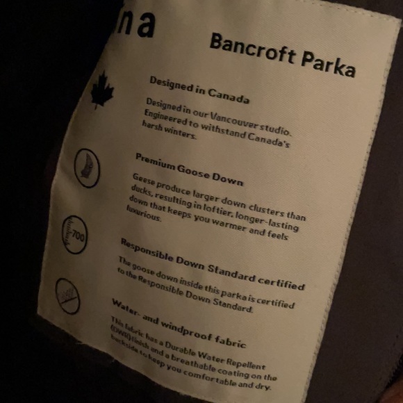 aritzia tan Bancroft parka dark shadow grey - Picture 4 of 4